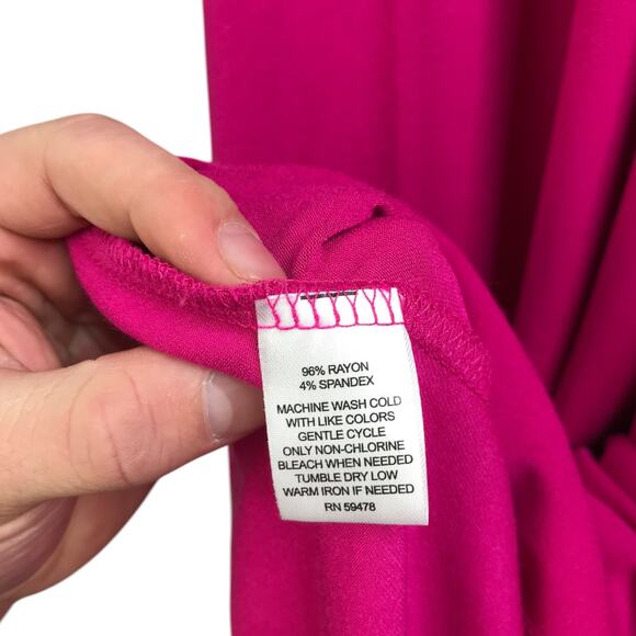 Cynthia Rowley Maxi Dress Womens XS Pink High Low Vacation Beach Boho Sleeveless - Picture 5 of 7